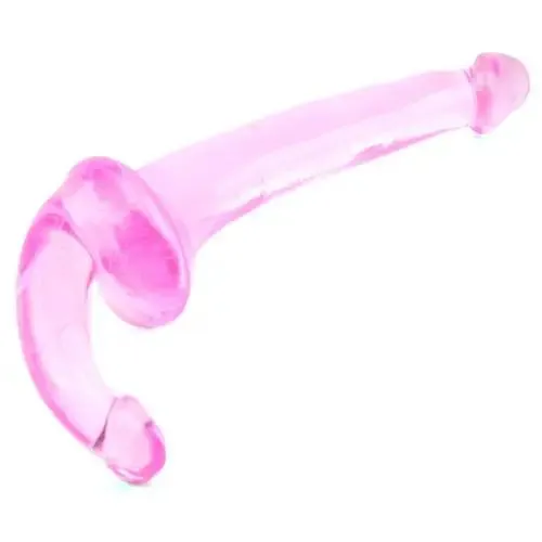 12-inch Pink Large Strapless Double Strap on Dildo for Couples