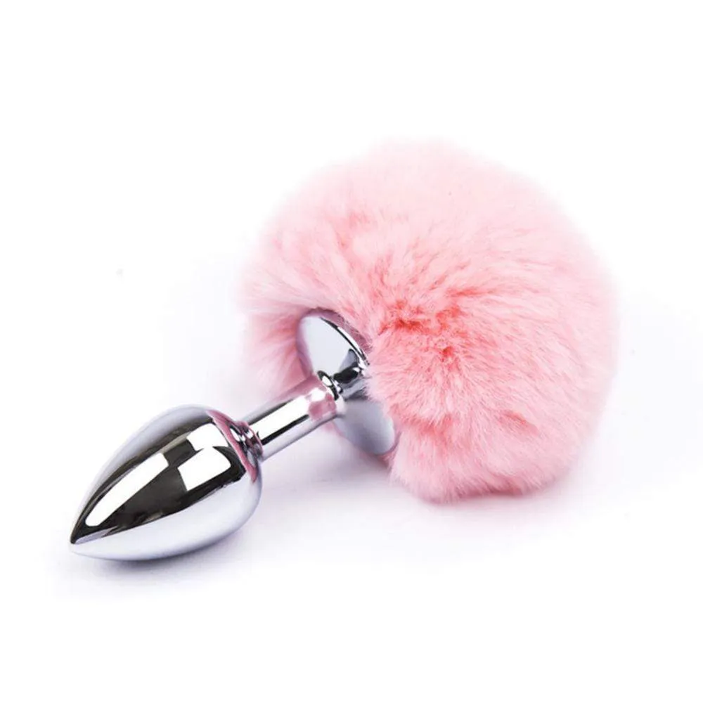 3 Tail Plug Multi Color Bunny Stainless steel