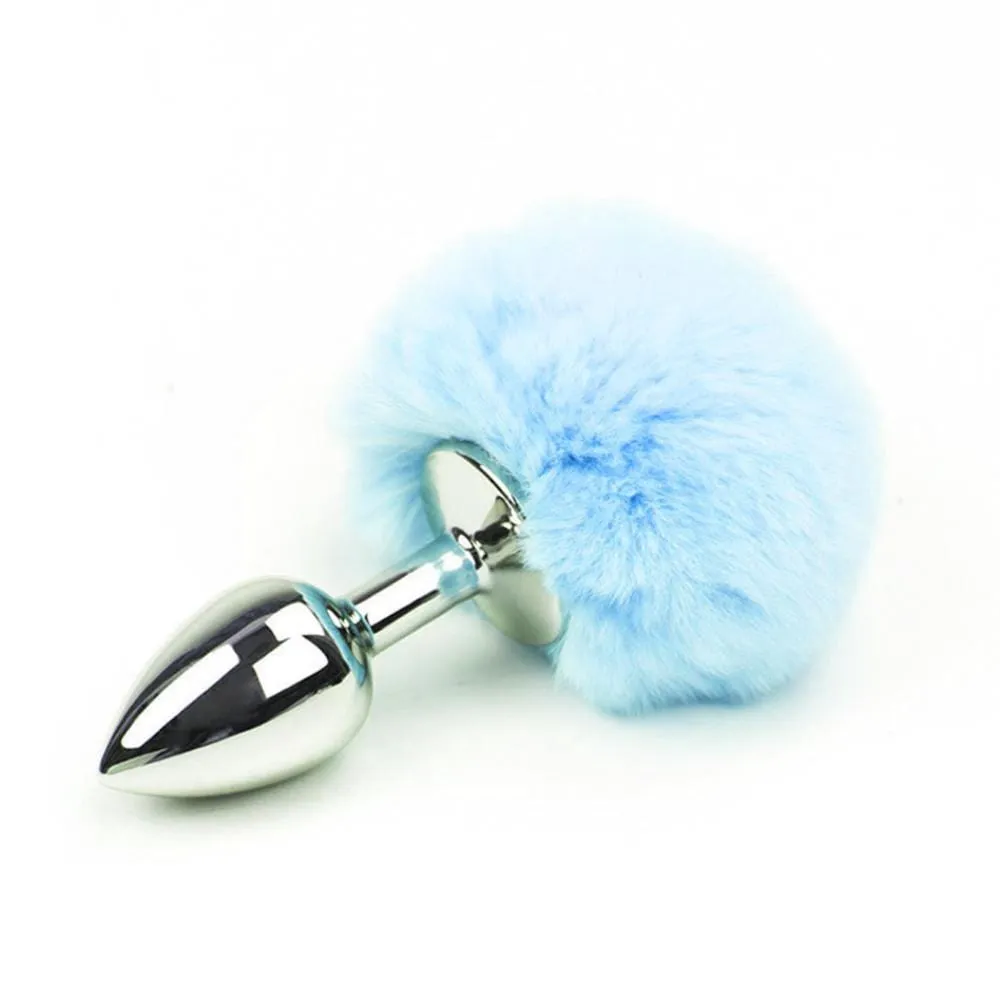 3 Tail Plug Multi Color Bunny Stainless steel