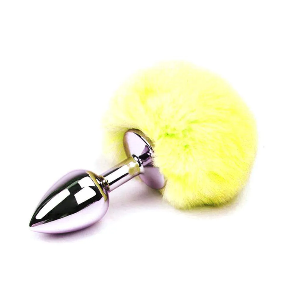 3 Tail Plug Multi Color Bunny Stainless steel