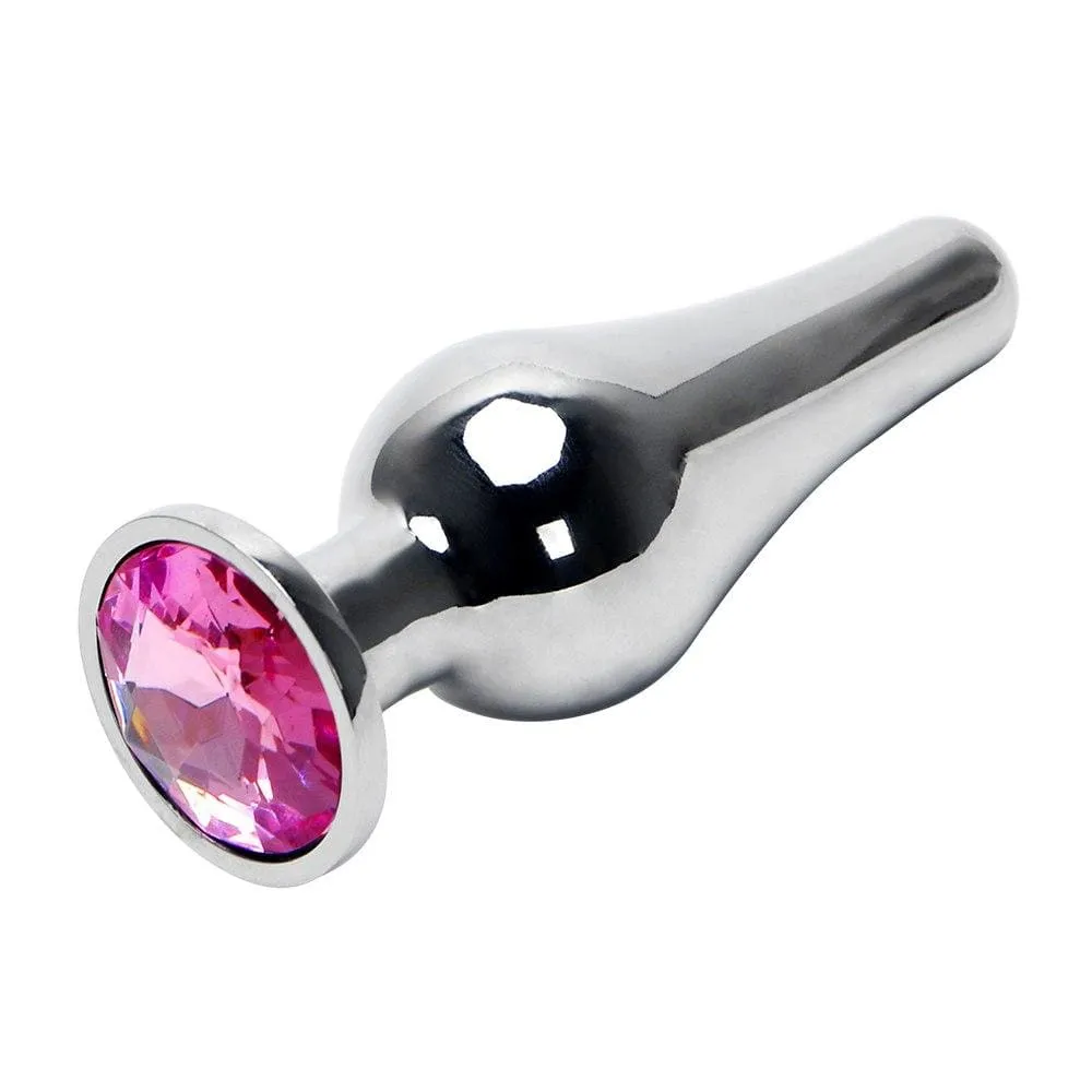 3.5 Pear-shaped Crystal Jeweled Plug