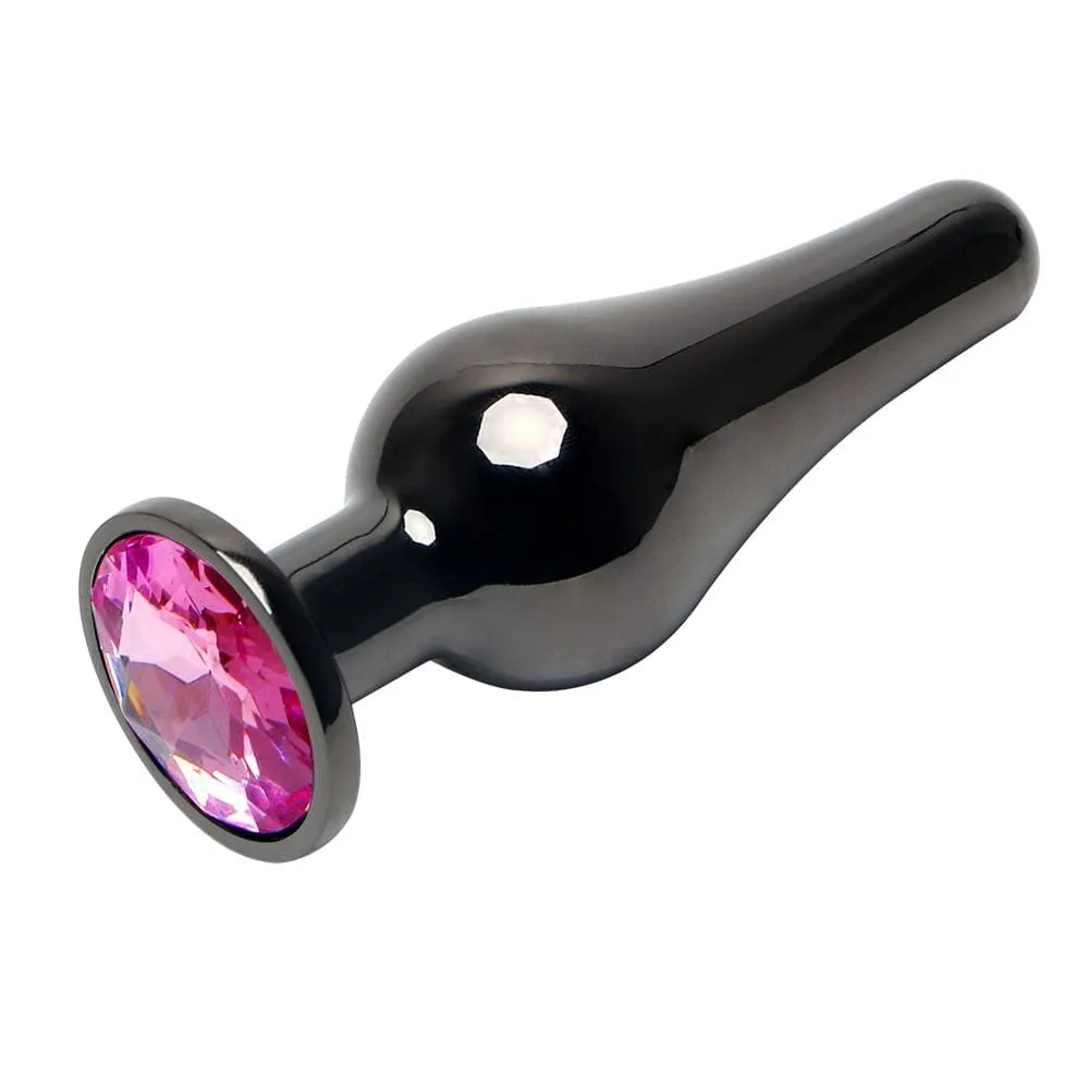 3.5 Pear-shaped Crystal Jeweled Plug