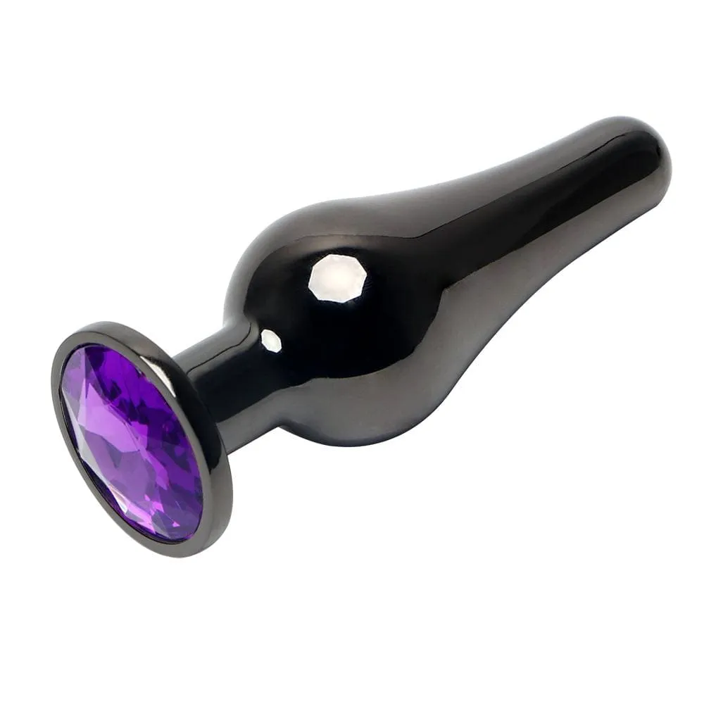 3.5 Pear-shaped Crystal Jeweled Plug