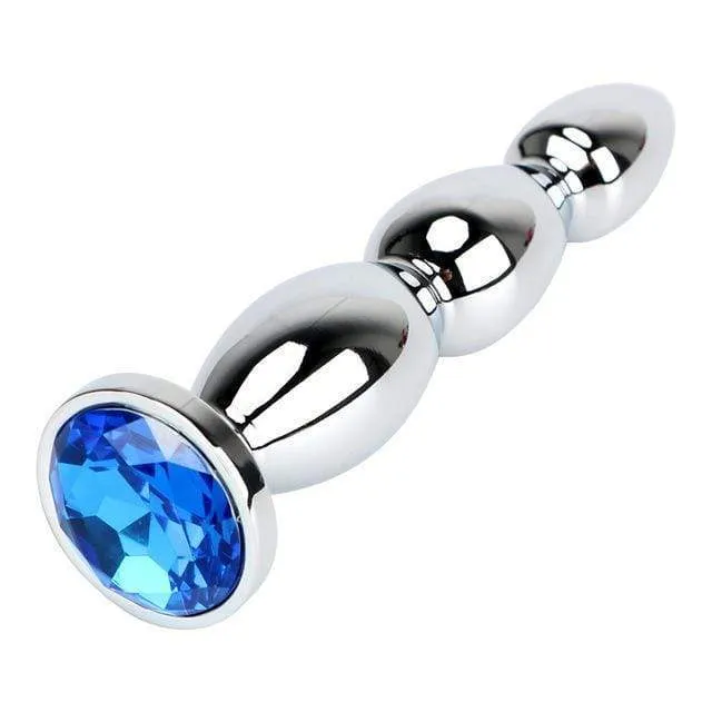 4 Colors Jeweled 5 Stainless Steel Plug