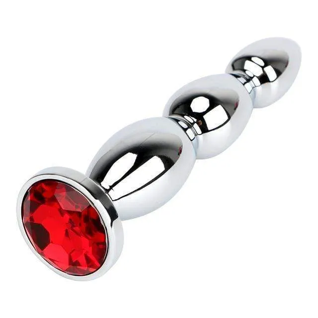 4 Colors Jeweled 5 Stainless Steel Plug