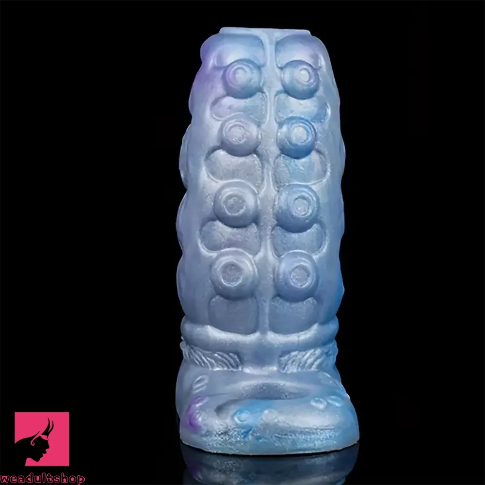 4.92in Realistic Tentacle Cock Soft Adult Real Dildo Sleeve With Penis Ring