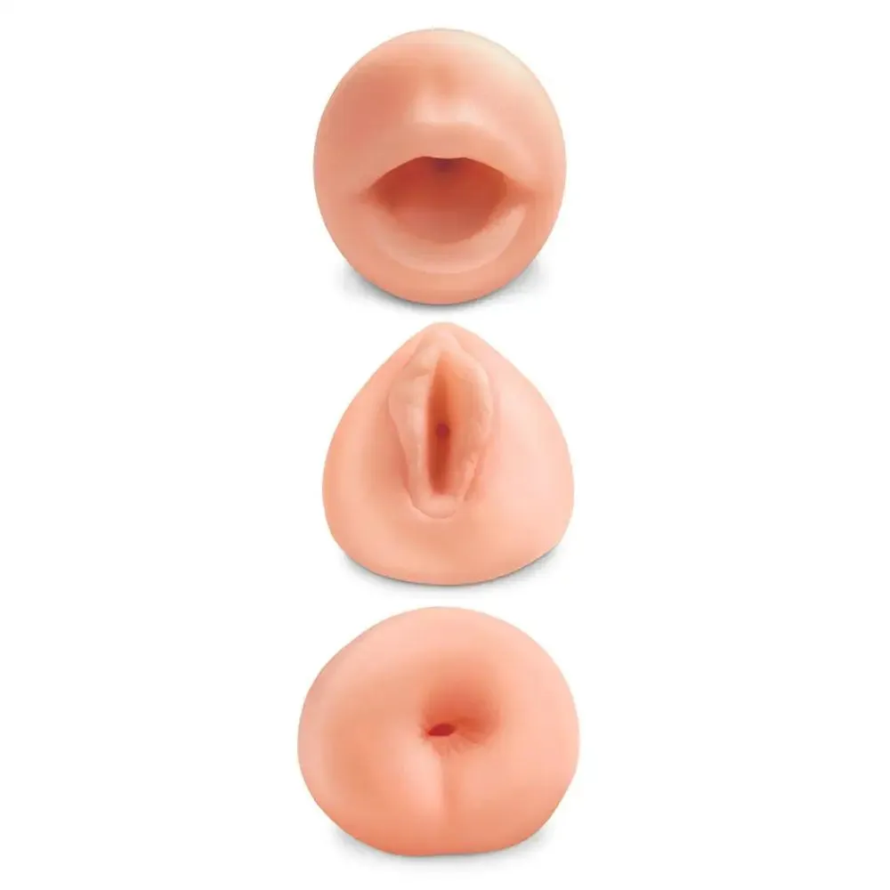 5-inch Pipedream Realistic Feel 3 Holes Stroker Sleeves Set