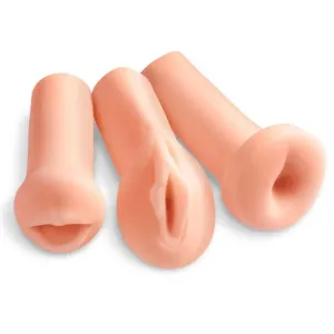 5-inch Pipedream Realistic Feel 3 Holes Stroker Sleeves Set