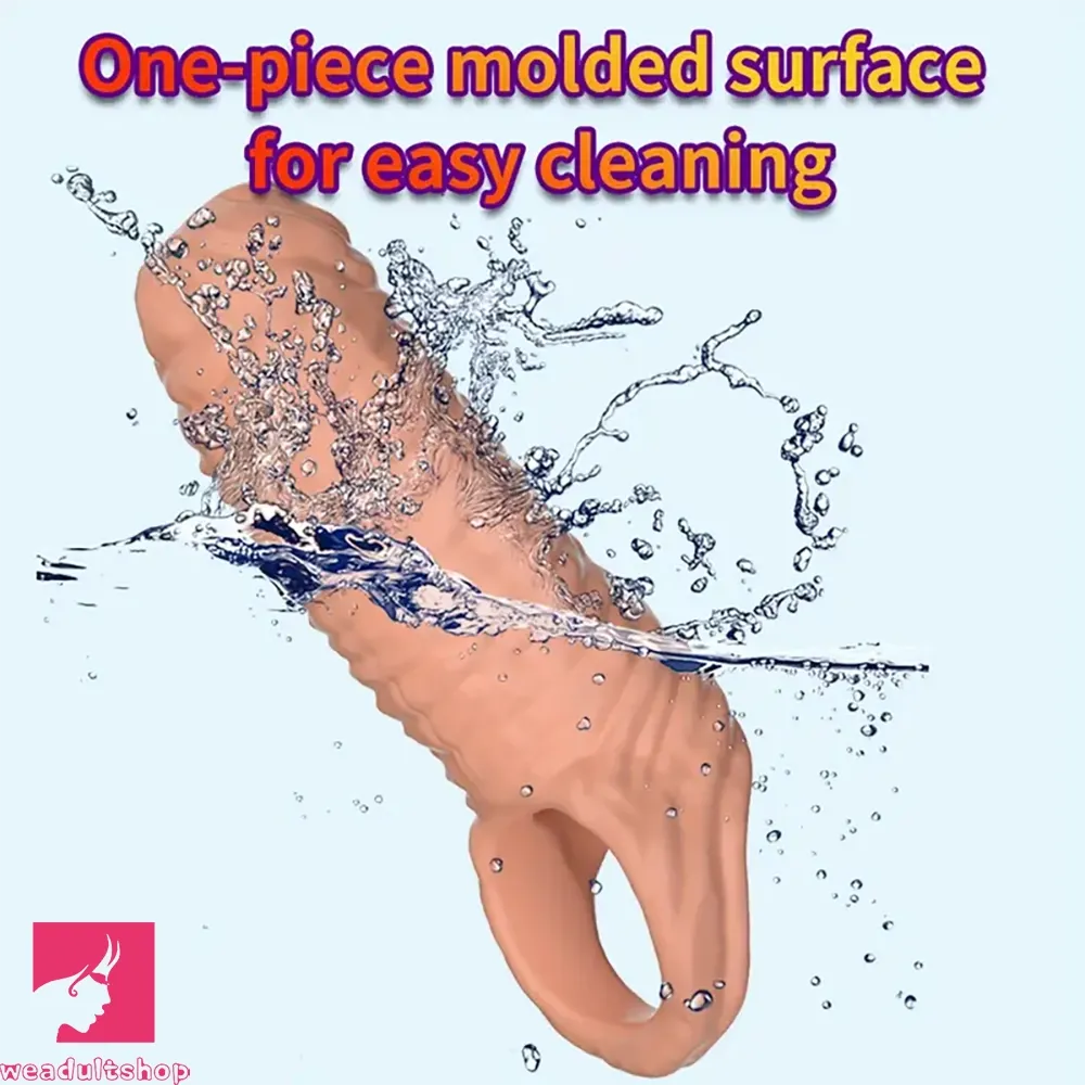 5.3in Penis Sleeve Ejaculation Soft Penis Adult Cock Toy For Couples