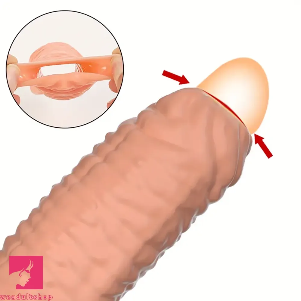 5.3in Penis Sleeve Ejaculation Soft Penis Adult Cock Toy For Couples