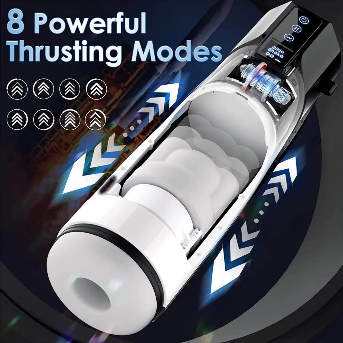 6 in 1 LCD Digital Touch Display Automatic Masturbator