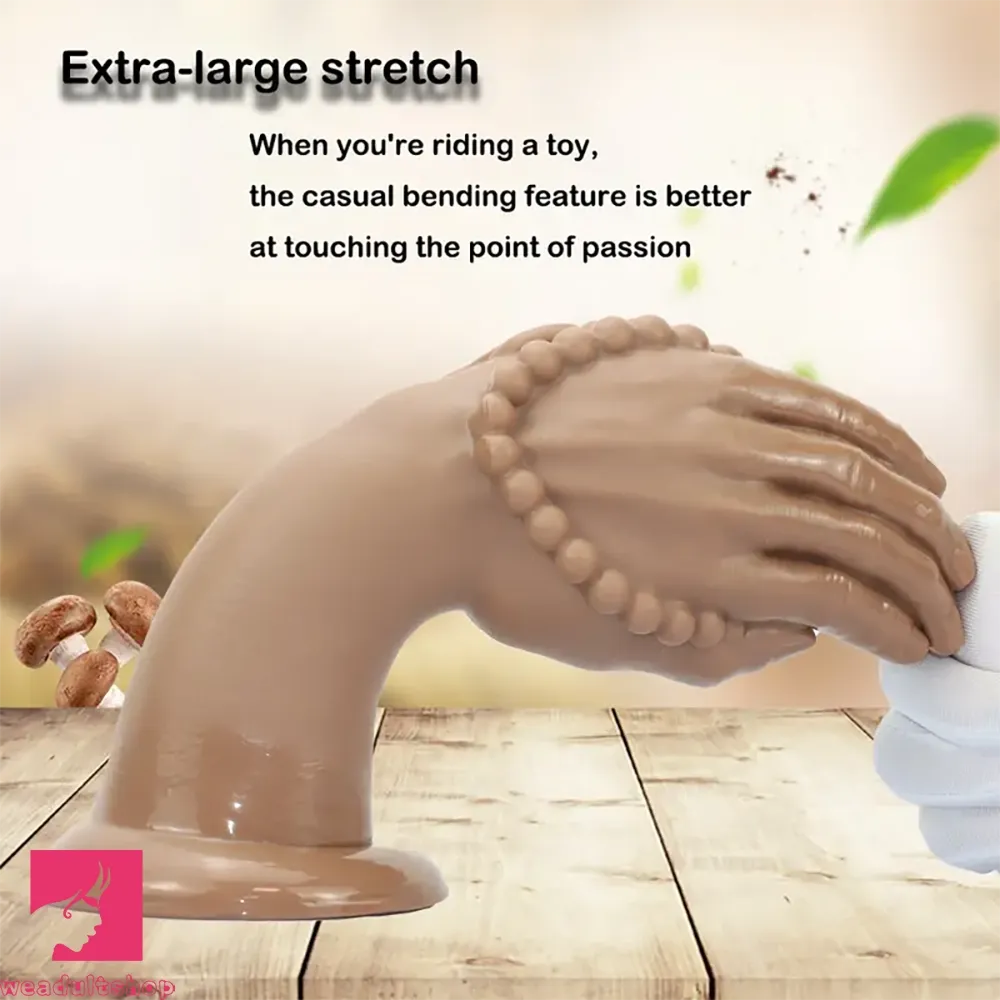 7.08in 10.43in 13.18in Extra Large PVC Bergamot Thick Fist Hand Cock Dildo