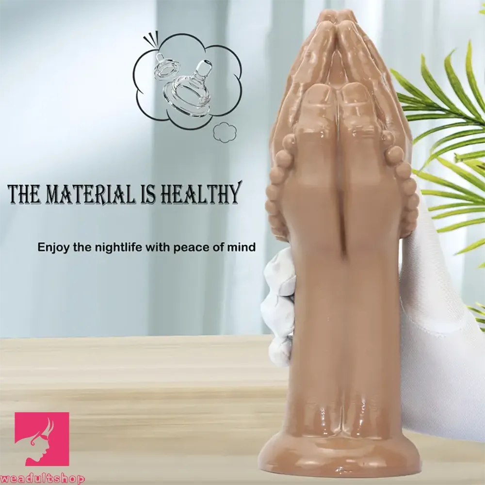 7.08in 10.43in 13.18in Extra Large PVC Bergamot Thick Fist Hand Cock Dildo