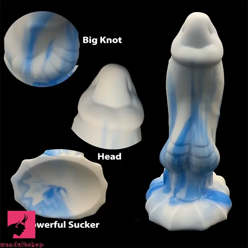 7.28in Dolphin-Shaped Liquid Silicone Soft Dildo For Hands-Free Prostate