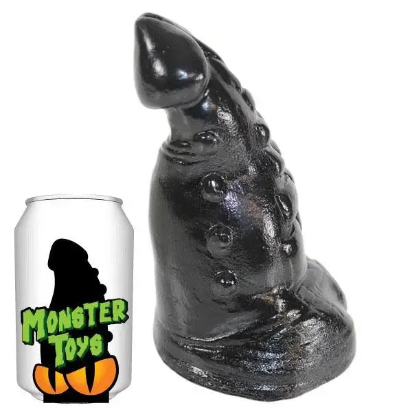 8-inch Fat Black Realistic Black Dildo with Sturdy Base