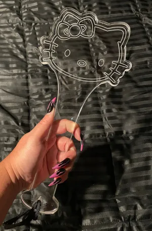 Acrylic Kawaii Kitty Paddle