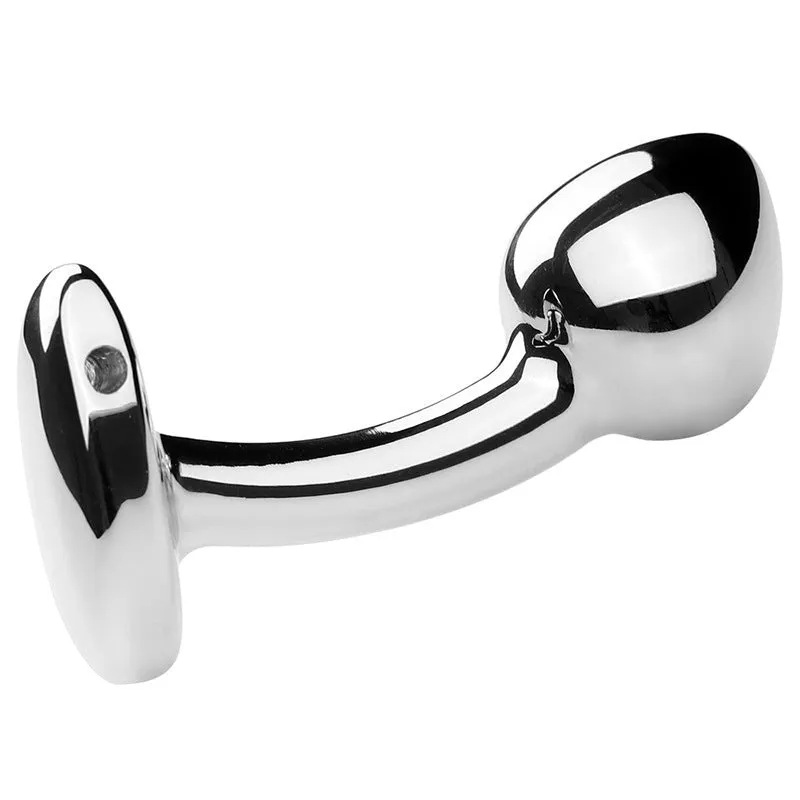 Aluminum Curved P-point Anal Plug Curved Massage Stick