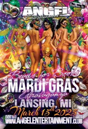 Angel Entertainment's Boobs for Beads Mardi Gras HOTEL TAKEOVER Party