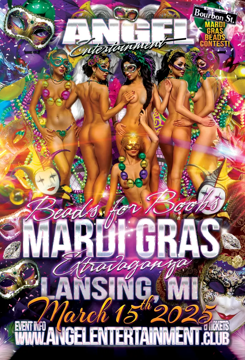 Angel Entertainment's Boobs for Beads Mardi Gras HOTEL TAKEOVER Party