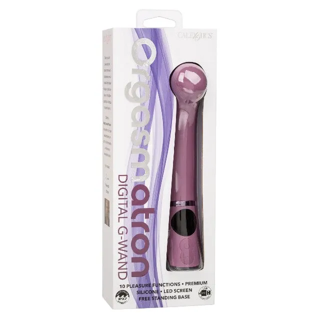 Aparat de masaj CALEXOTICS Orgasmatron Digital G-Wand. pentru corp și zonele intime. cu ecran LED. 10 funcții de vibrație. mov