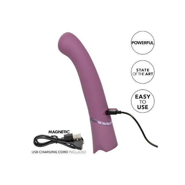 Aparat de masaj CALEXOTICS Orgasmatron Digital G-Wand. pentru corp și zonele intime. cu ecran LED. 10 funcții de vibrație. mov