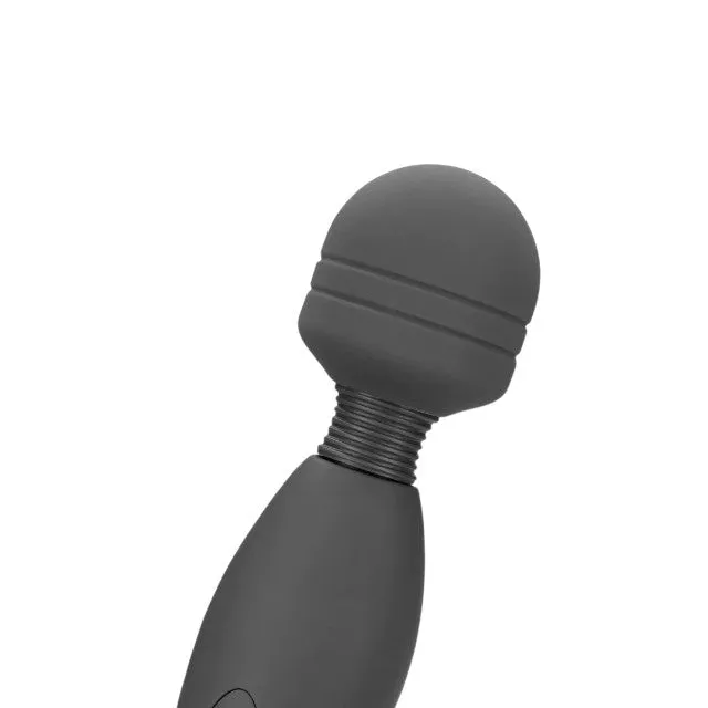 Aparat de masaj LOVELINE Powerful Wand Vibrator. pentru corp și zone intime. 20 funcții de vibrație. gri