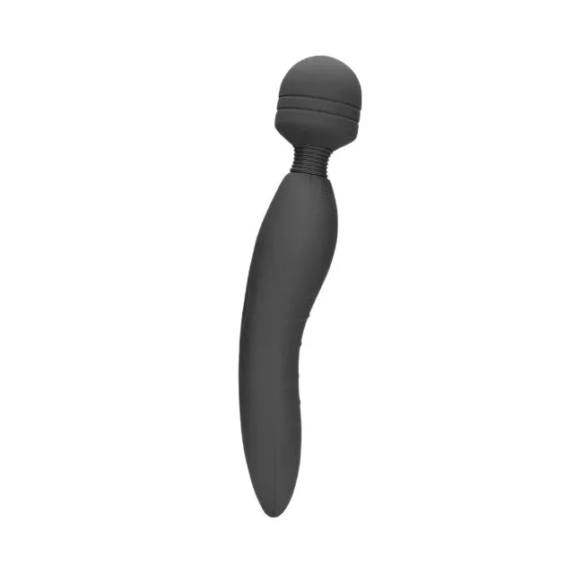 Aparat de masaj LOVELINE Powerful Wand Vibrator. pentru corp și zone intime. 20 funcții de vibrație. gri