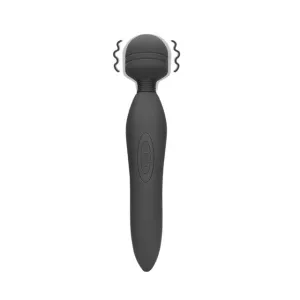 Aparat de masaj LOVELINE Powerful Wand Vibrator. pentru corp și zone intime. 20 funcții de vibrație. gri