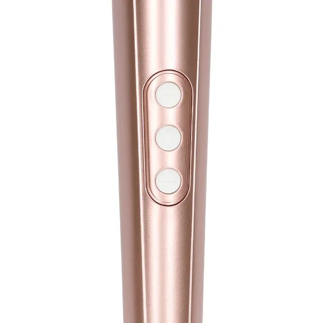Aparat de masaj LOVELINE Wand Vibrator. pentru corp și zone intime. cu silicon ultra-moale. 6 funcții de vibrație. roz auriu
