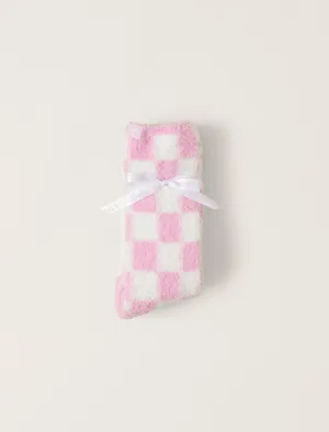 Barefoot Dreams Cozychic 2 Pair Barbie Pink Multic Socks