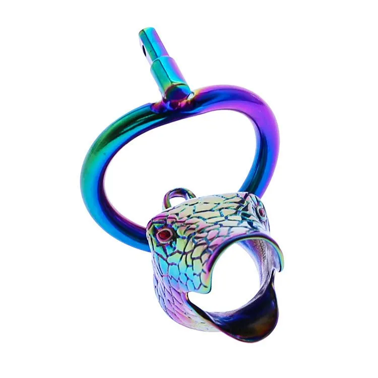 BDSM Snake-shaped Chastity Lock Prevents Derailment