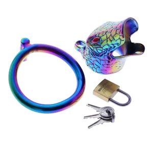 BDSM Snake-shaped Chastity Lock Prevents Derailment