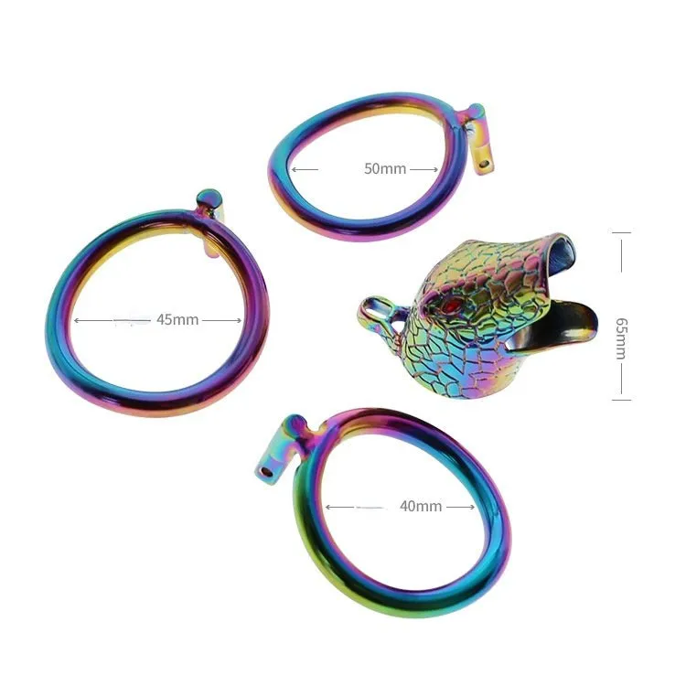 BDSM Snake-shaped Chastity Lock Prevents Derailment
