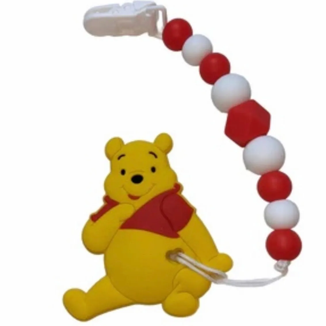 Bear Silicone Teether Chewing Toy Pacifier Clip VARIETY
