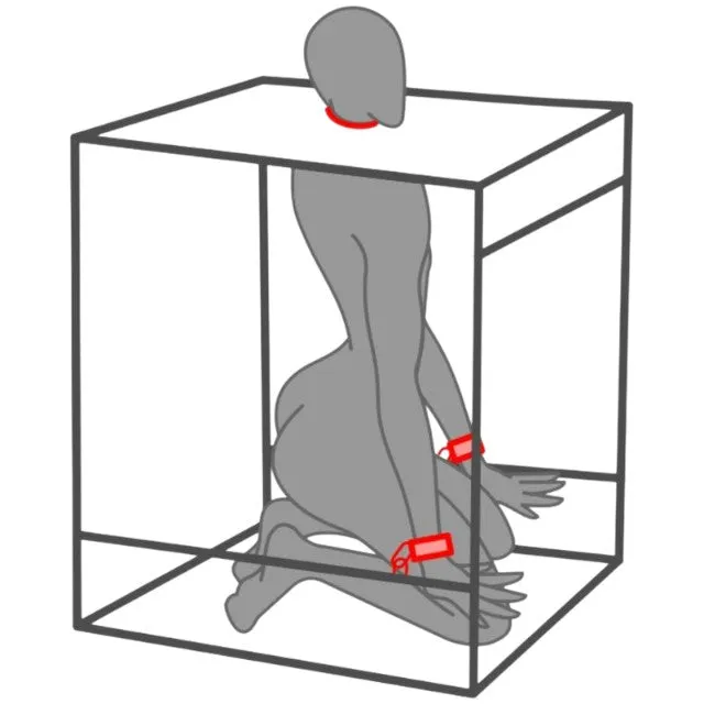 Cabină de sex SECRET DOME Bukkake Black & Red. mobilier pentru jocuri erotice BDSM. cu saltea și cătușe. negru cu roșu