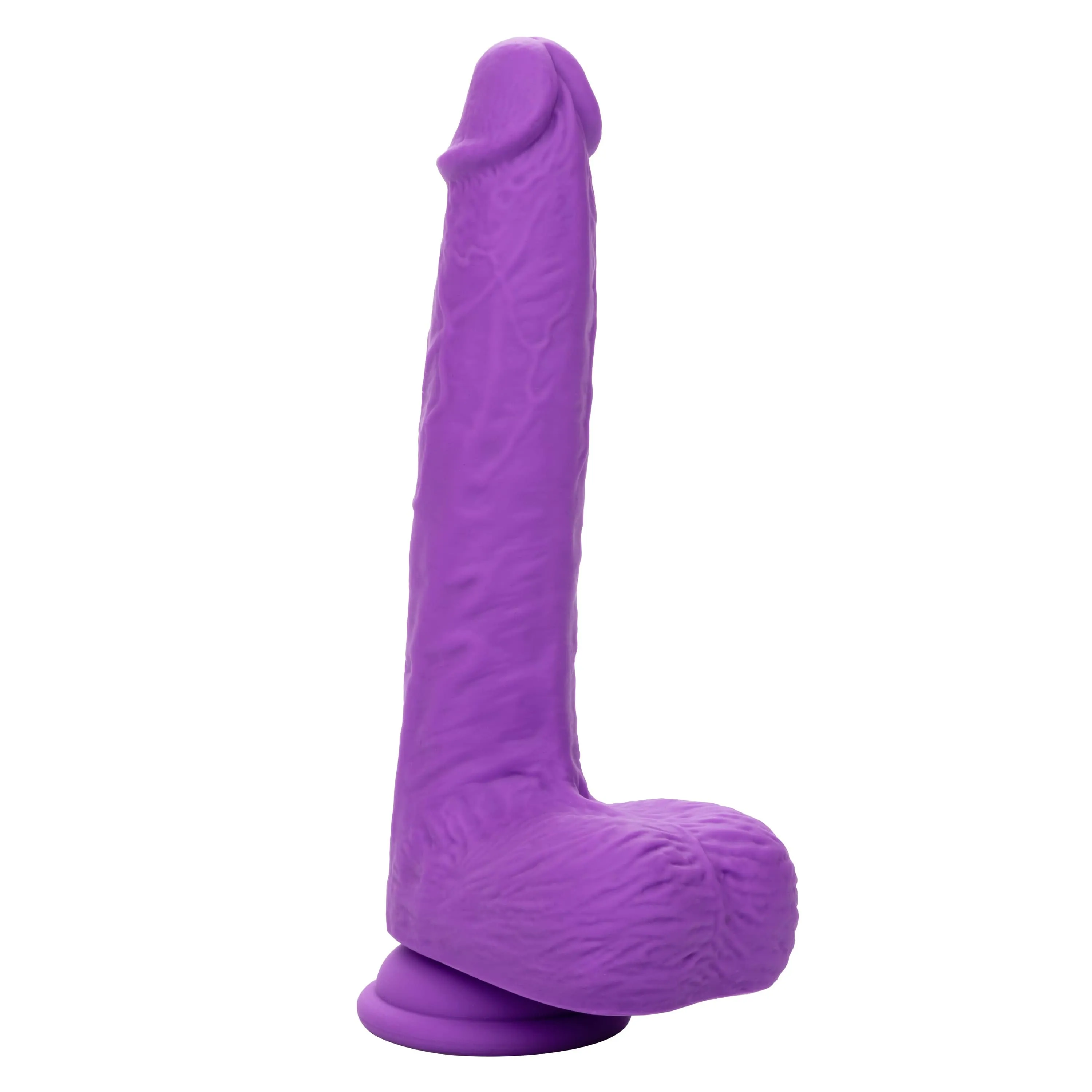 California Exotics - Rechargeable Gyrating and Thrusting Silicone Studs Realistic Dildo with Balls 9.5 (Purple)