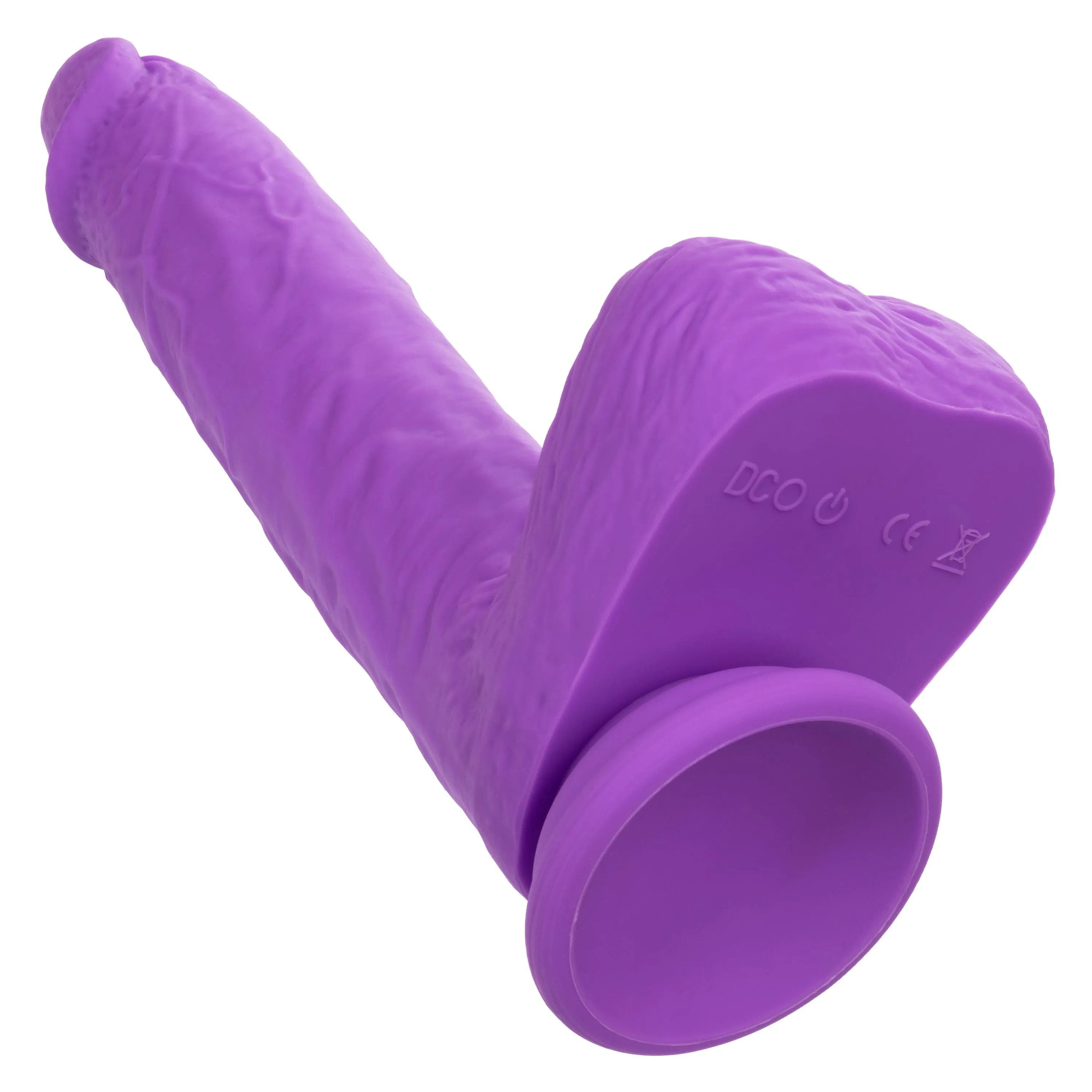 California Exotics - Rechargeable Gyrating and Thrusting Silicone Studs Realistic Dildo with Balls 9.5 (Purple)