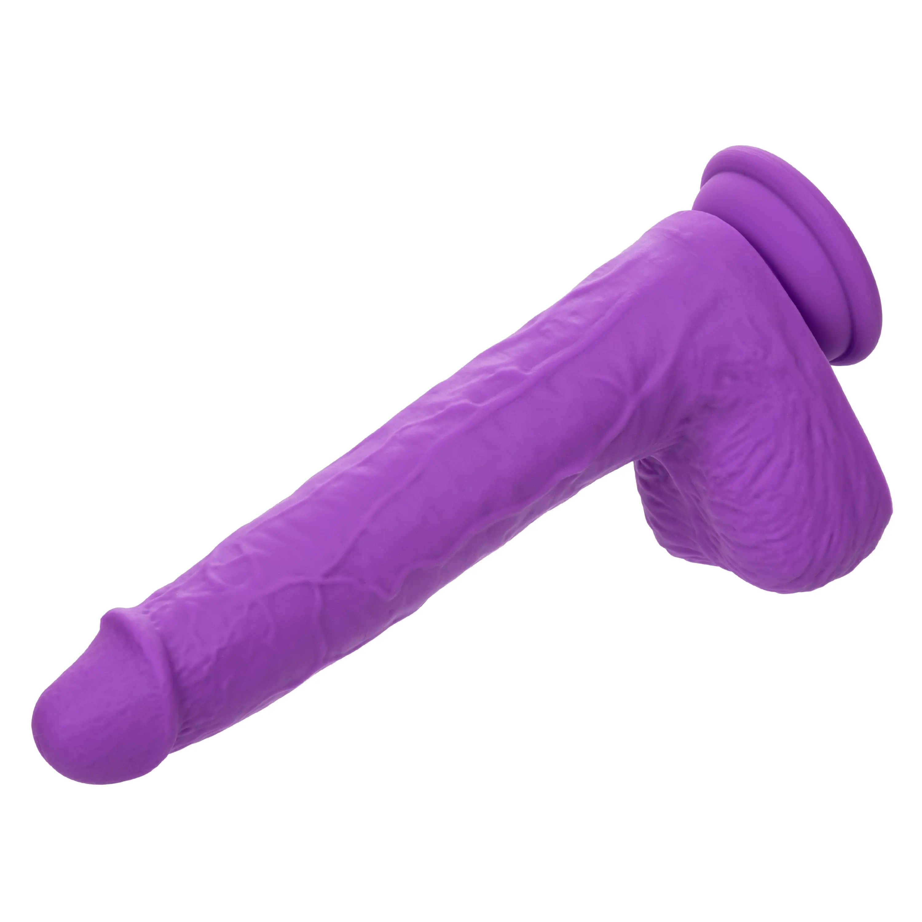 California Exotics - Rechargeable Gyrating and Thrusting Silicone Studs Realistic Dildo with Balls 9.5 (Purple)