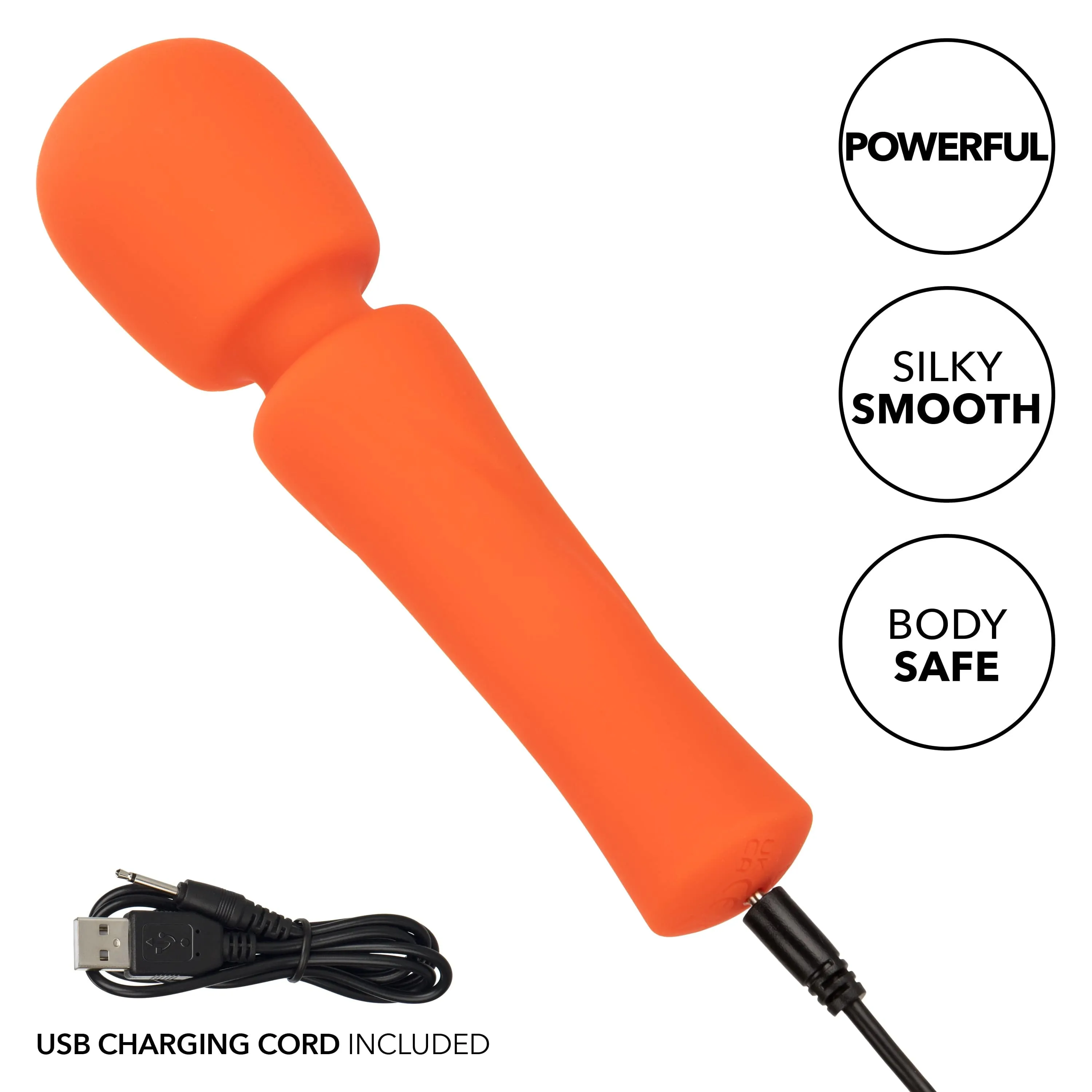 California Exotics - Stella Liquid Silicone Mini Wand Massager (Orange)