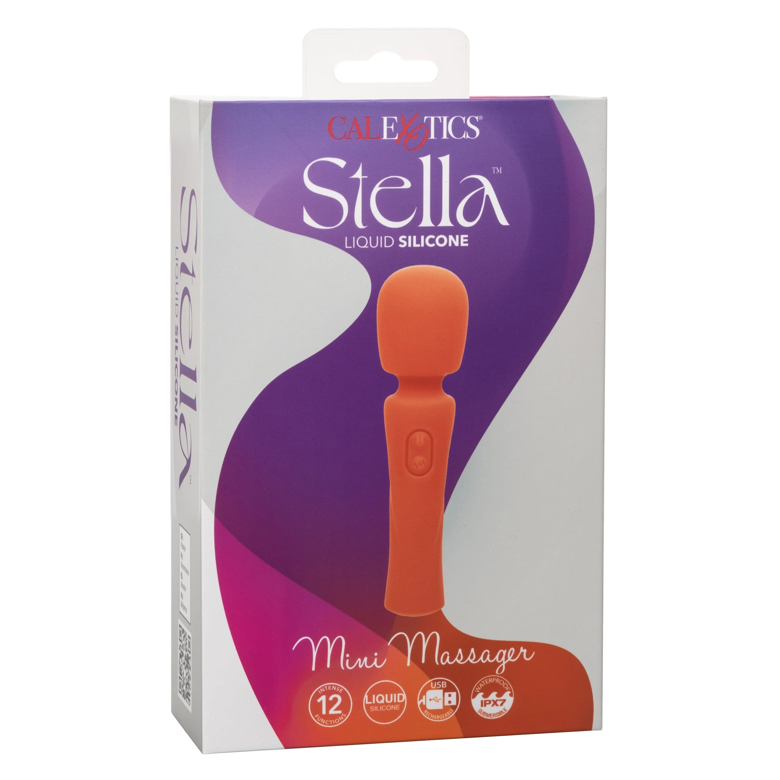 California Exotics - Stella Liquid Silicone Mini Wand Massager (Orange)