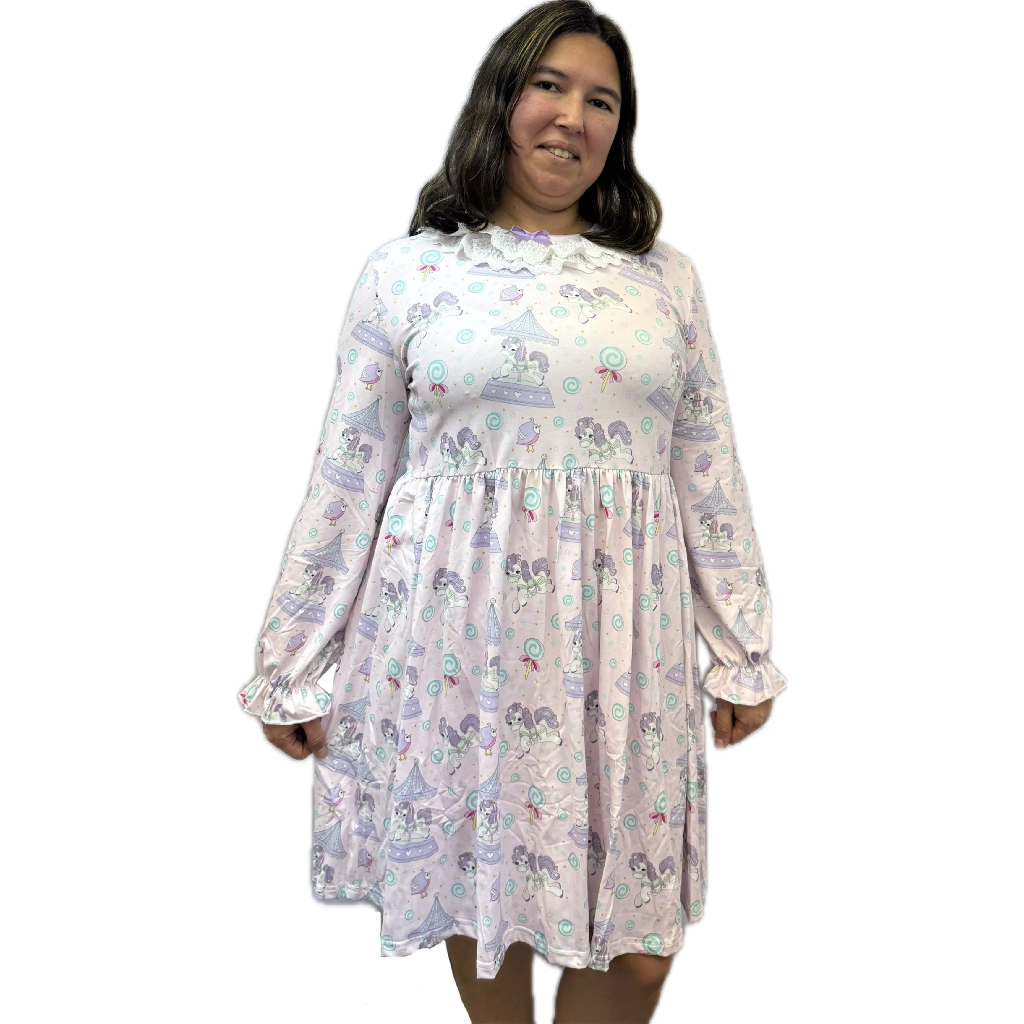 Carousel Ponies Vintage Style Nightgown Pajamas