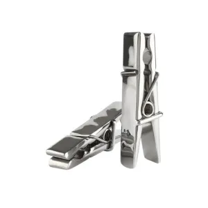 Clești MR. STEEL Clothespins Nipple Clamps. utilizare pe sfârcuri în jocuri BDSM. din oțel inoxidabil. argintiu