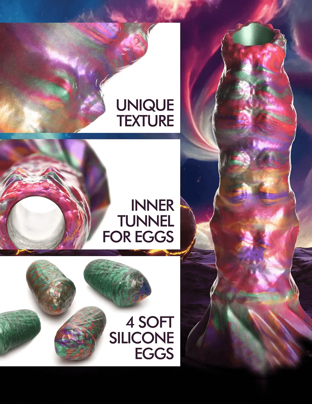 Creature Cocks Larva Ovipositor Dildo