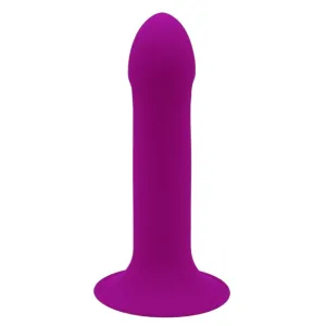 Dildo ADRIEN LASTIC HITSENS 6. din silicon. compatibil cu hamuri strap-on. bază cu ventuză pentru fixare. lungime 13.5 cm. mov