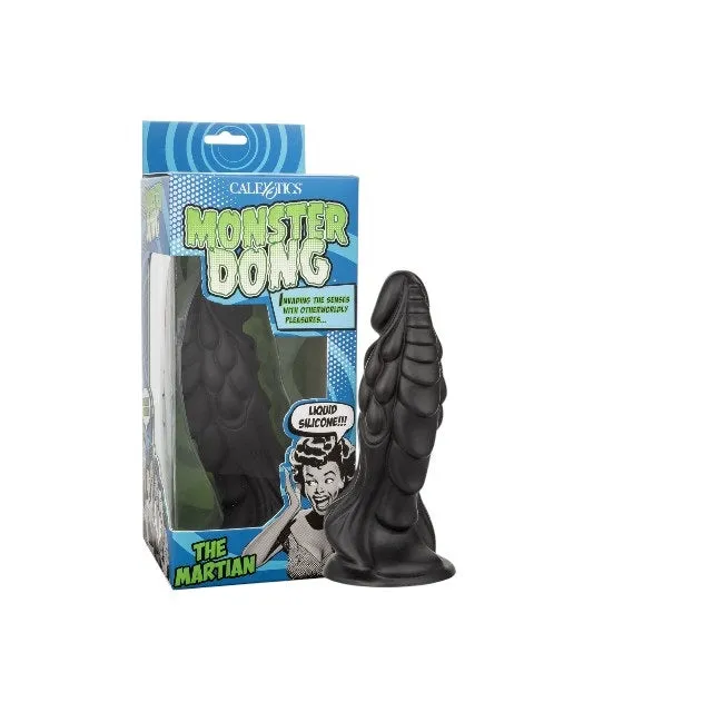 Dildo CALEXOTICS Monster Dong THE MARTIAN. bază cu ventuză pentru fixare. rezistent la apă. lungime 19.5 cm. negru