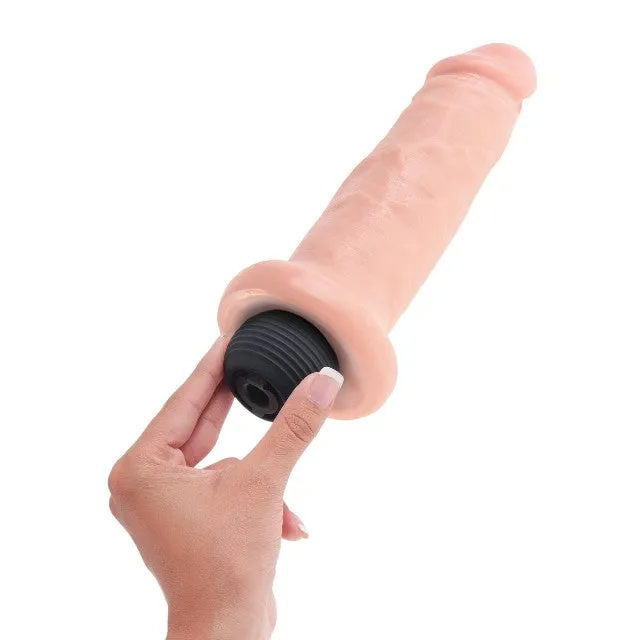 Dildo cu funcție de ejaculare KING COCK 7 Squirting Cock. ultra-realist. culoarea pielii. 18 cm