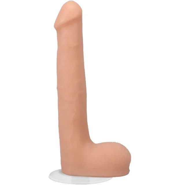 Dildo realist DOC JOHNSON Ultraskyn Signature Cocks - Oliver Flynn. bază cu ventuză pentru fixare. 25 cm. culoarea pielii