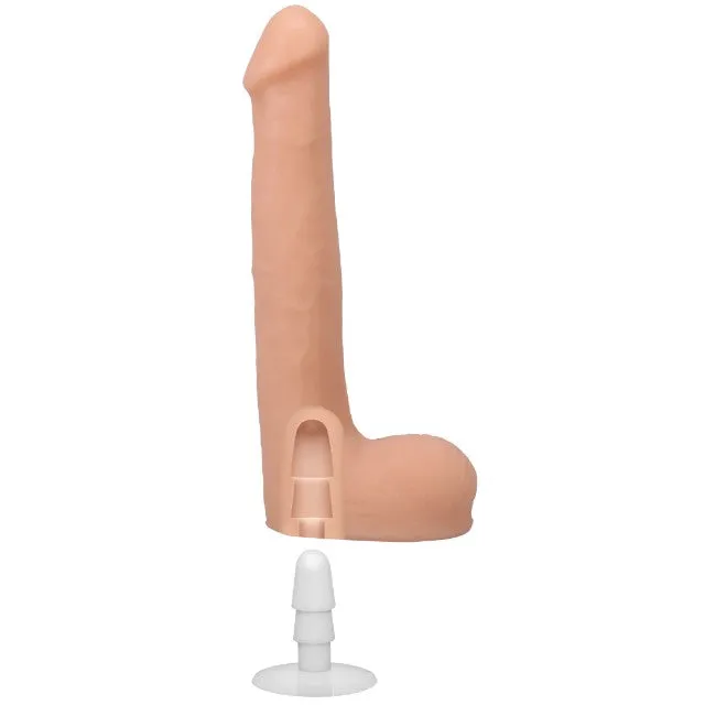 Dildo realist DOC JOHNSON Ultraskyn Signature Cocks - Oliver Flynn. bază cu ventuză pentru fixare. 25 cm. culoarea pielii