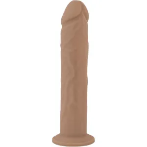 Dildo SILEX-D 9 Model 2. design realist. reactiv la căldură. bază cu ventuză pentru fixare. lungime 22.9 cm. culoarea pielii