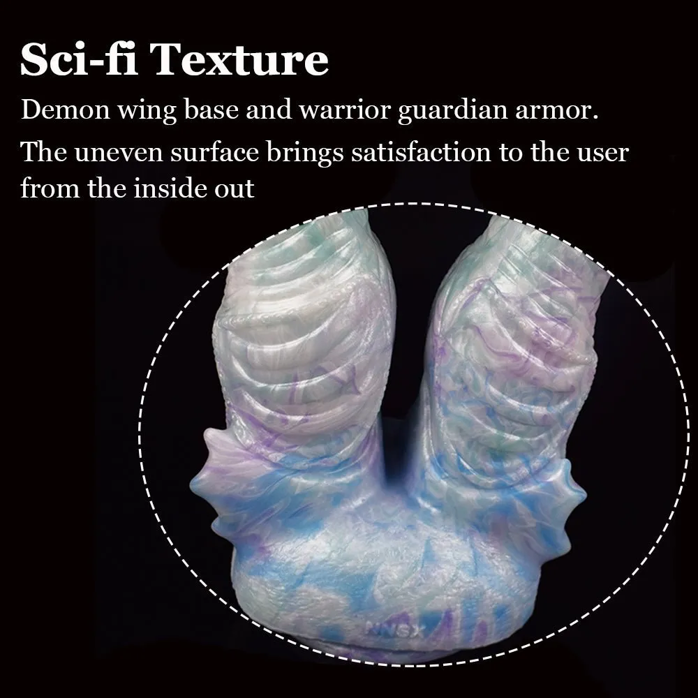 Double Heads Thick Beast Dildo With Suction Cup